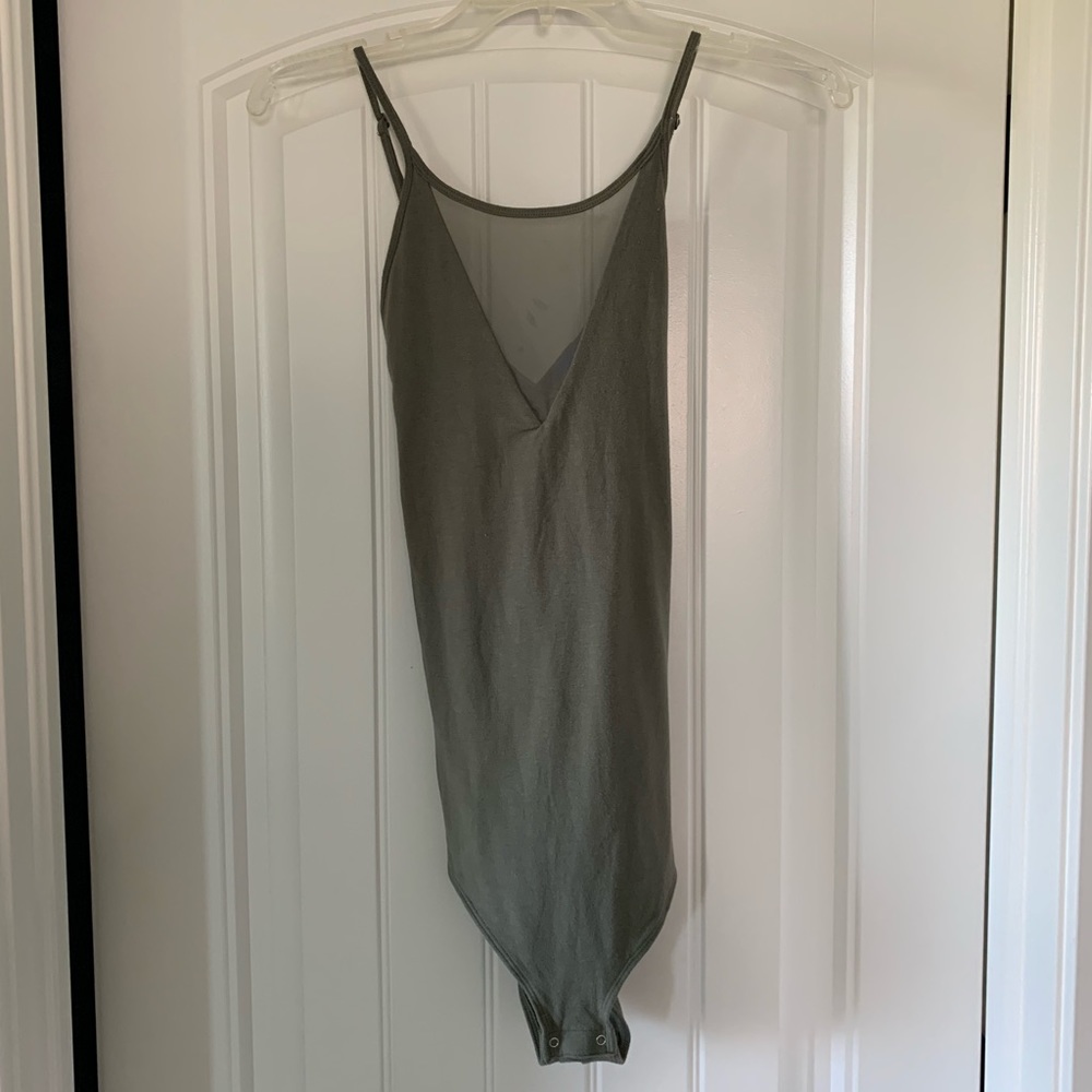 Army Green Abercrombie bodysuit